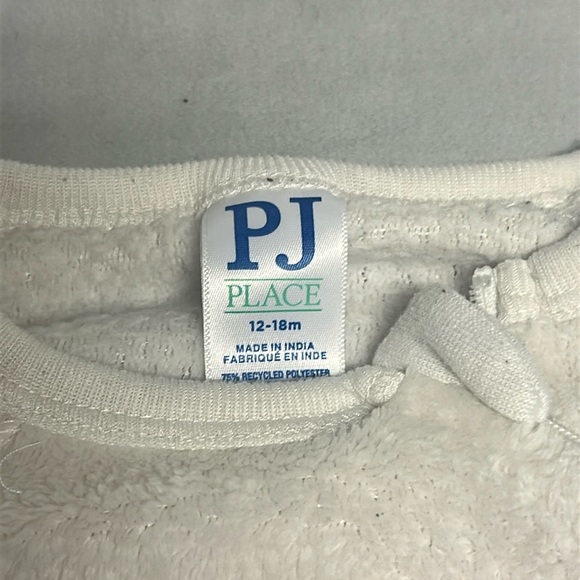 PJ Place - NWT - White and Pink Cat Footies Cozy One Piece romper - Picture 2 of 5